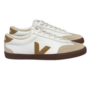 Volley O.T. Leath White_Tent_Bark - Brown / 40