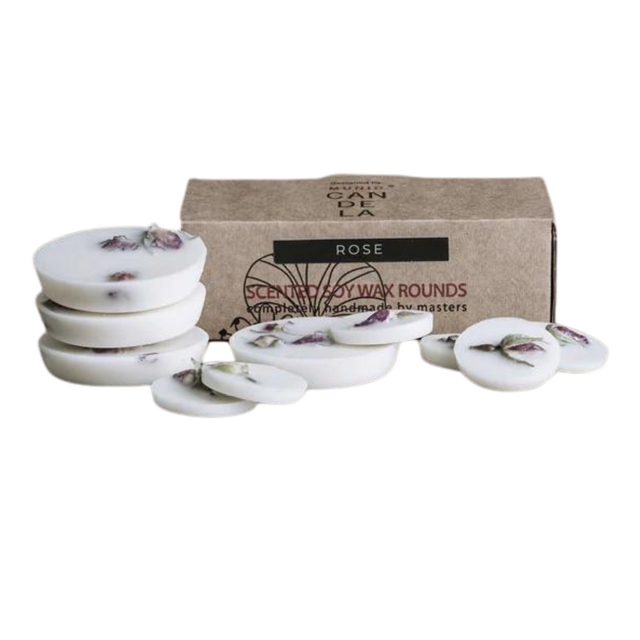 Rose Scented Soy Wax Rounds 12