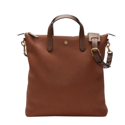 Shopper Leather, Tabac/Cuoio