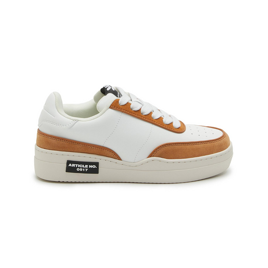 White Light White Heel Tab Low Top Vegan Leather Sneakers