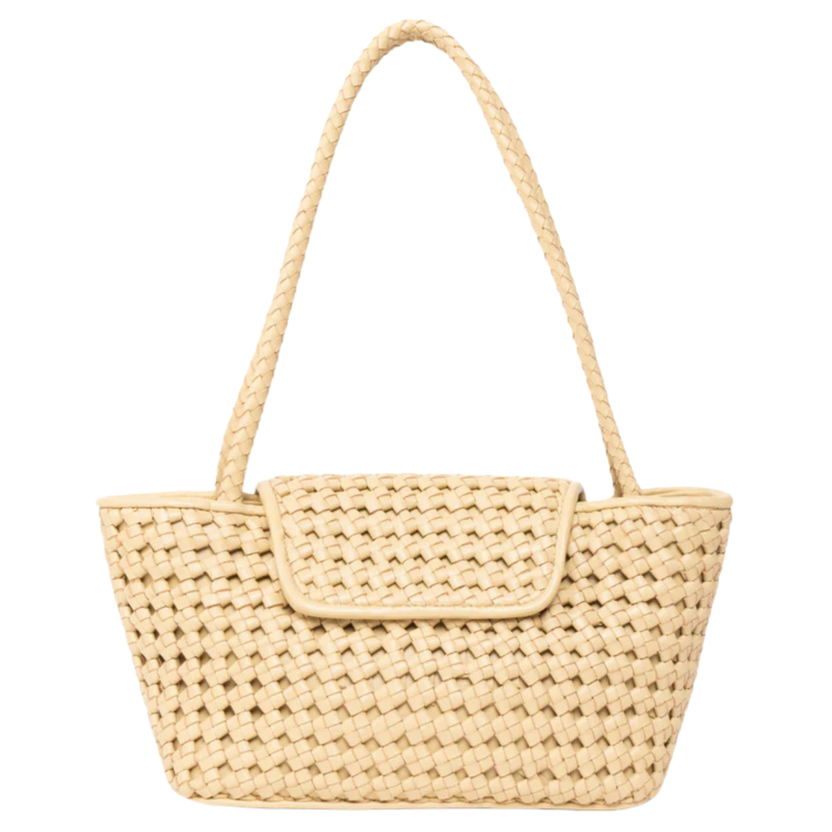 Courrier Tote Woven Leather