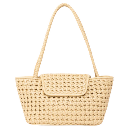 Courrier Tote Woven Leather