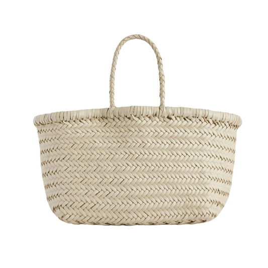 Small Bamboo Triple Jump Woven Shoulder Bag