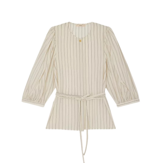 Tightening Tie Georgia Long Sleeve Shirt