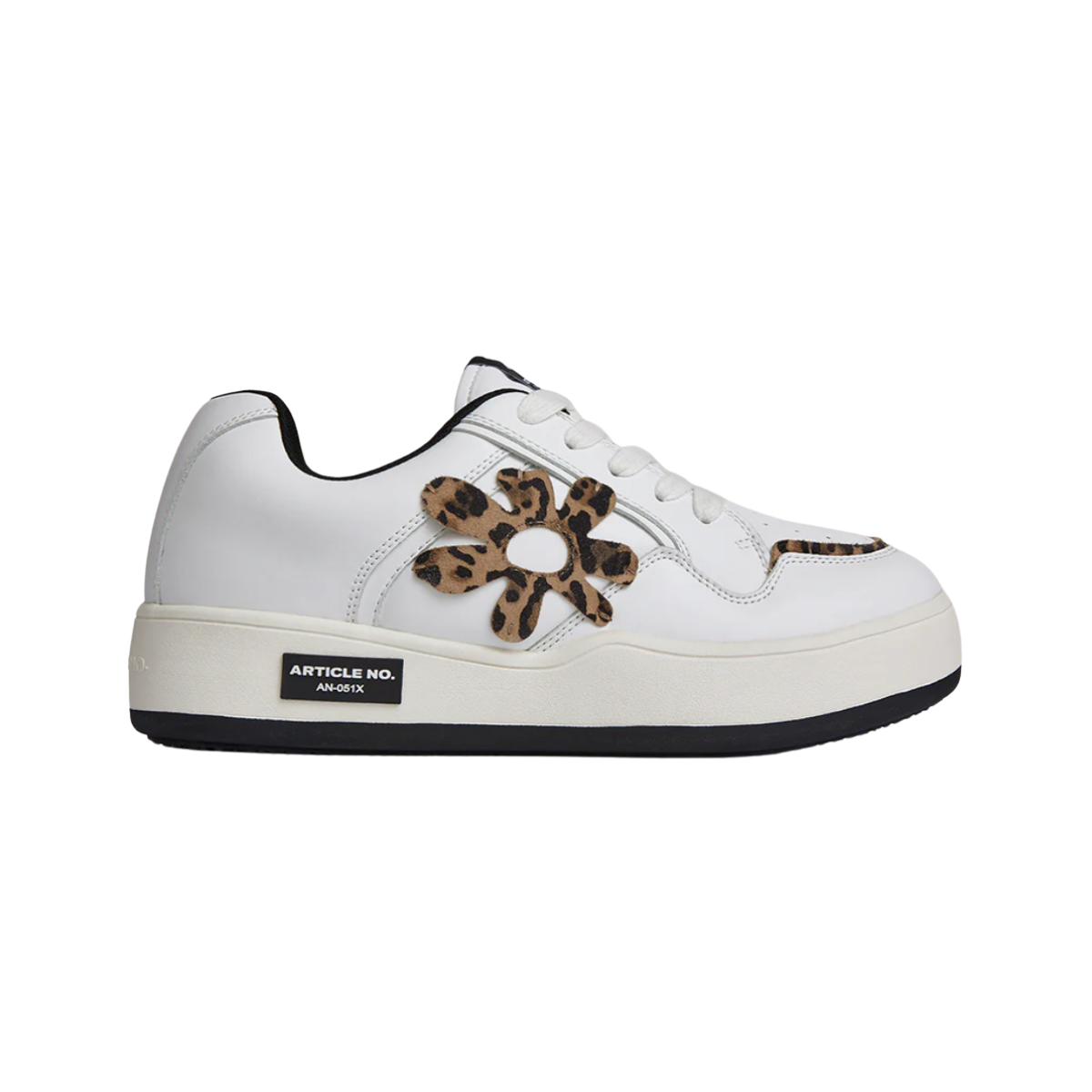 Floral Low Top Burger Skate Sneakers (women)