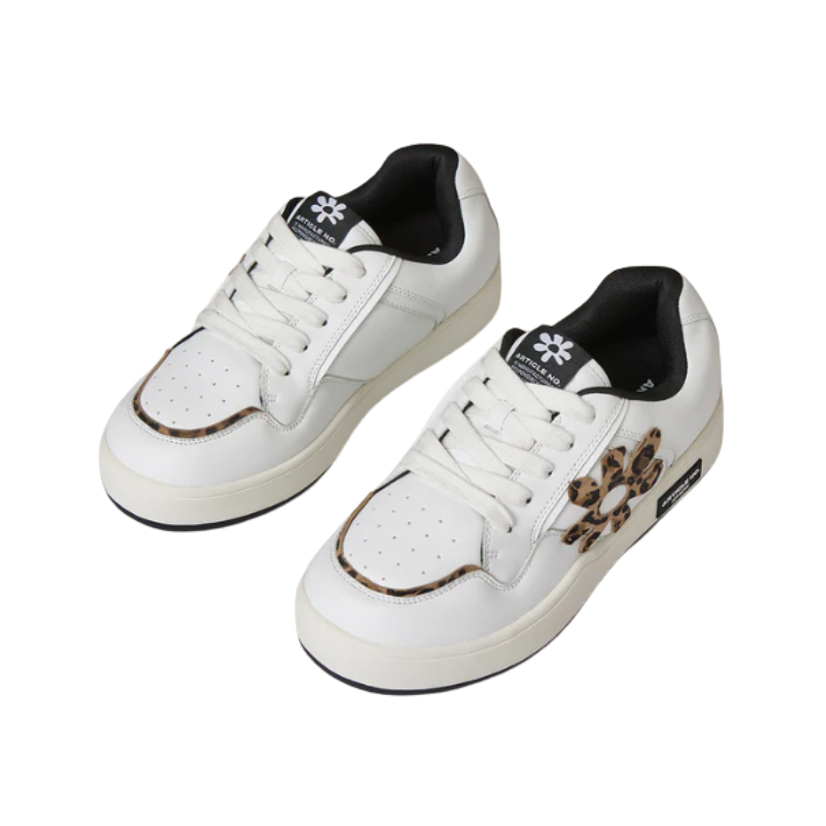 Floral Low Top Burger Skate Sneakers (women)