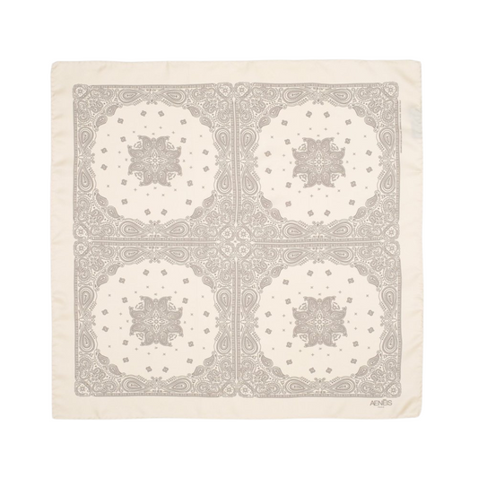 Minimal Bandana Silk Scarf 68cm