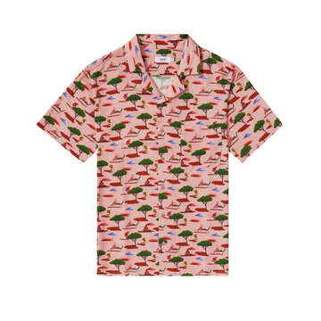 Camp Collar Shirt-Eco Pink Glamping X Ana Popescu