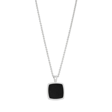 Cushion Pendant Necklace Onyx,