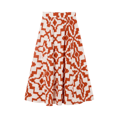 Orange illusion Tora skirt