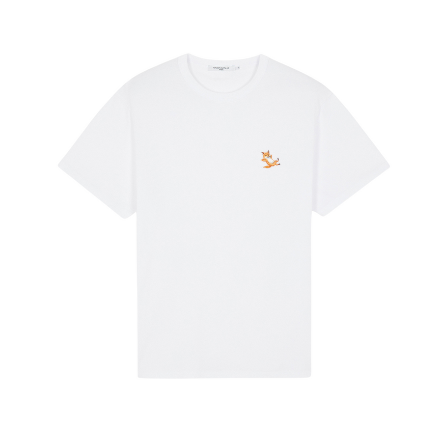 Chillax Fox Patch Regular Tee -shirt White (men)