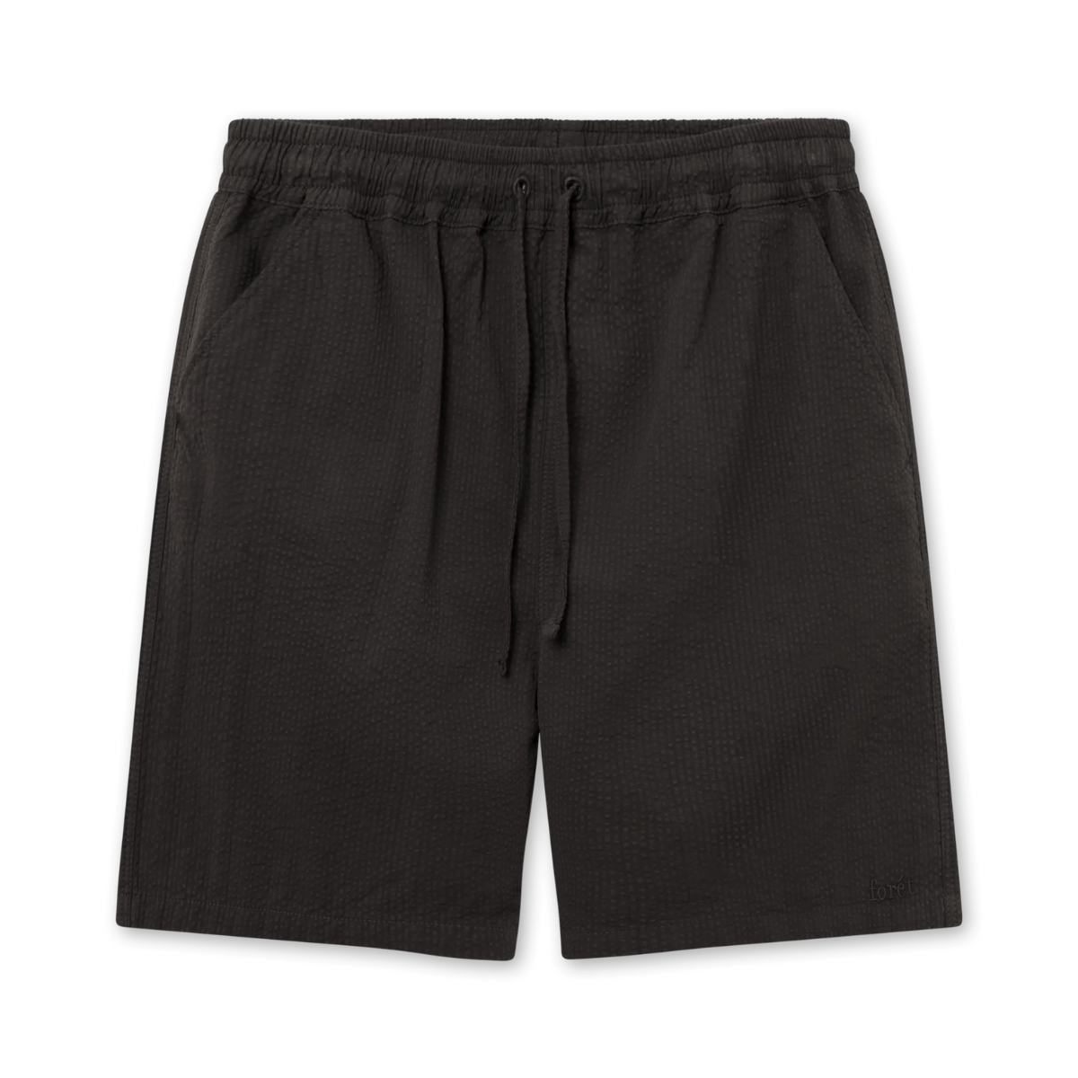 HUSH SEERSUCKER SHORTS WASHED BLACK