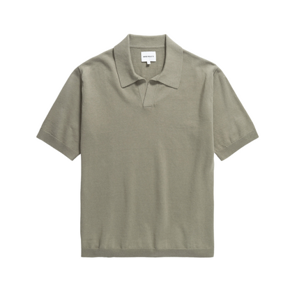 Leif Cotton Linen Polo Clay