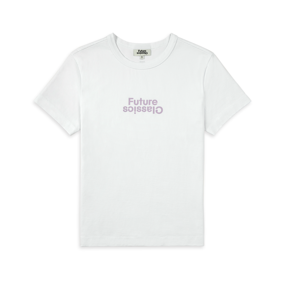 FC Logo Tee Pure White/Lilac Print