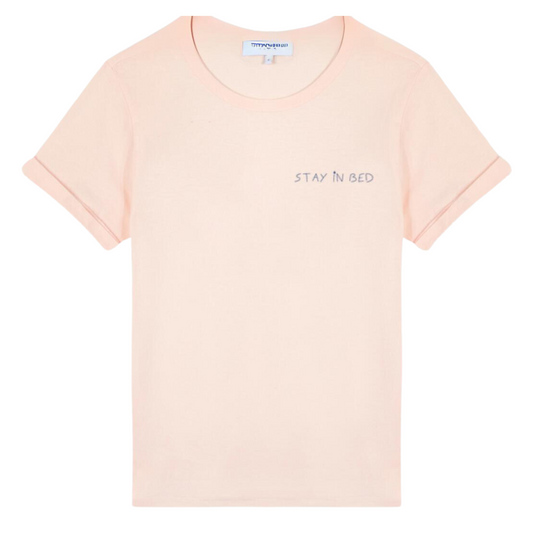 Stay In Bed Organic Cotton T-Shirt Abricot