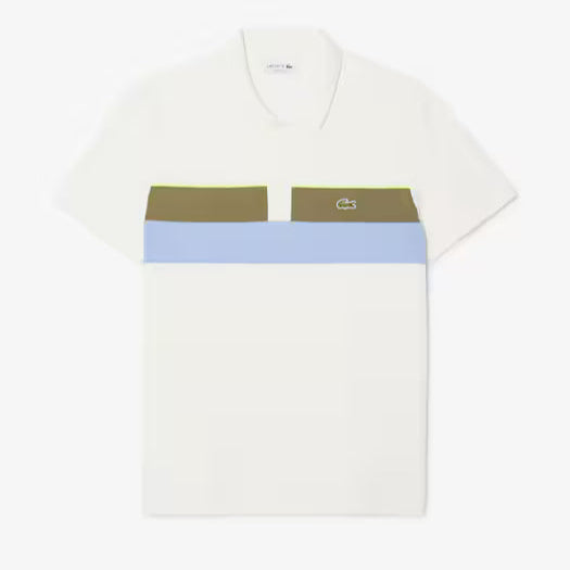 Men's Regular Fit Colorblock Petit Piqué Polo