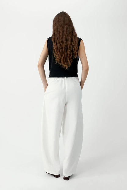 Cotton & Linen Curved Pants