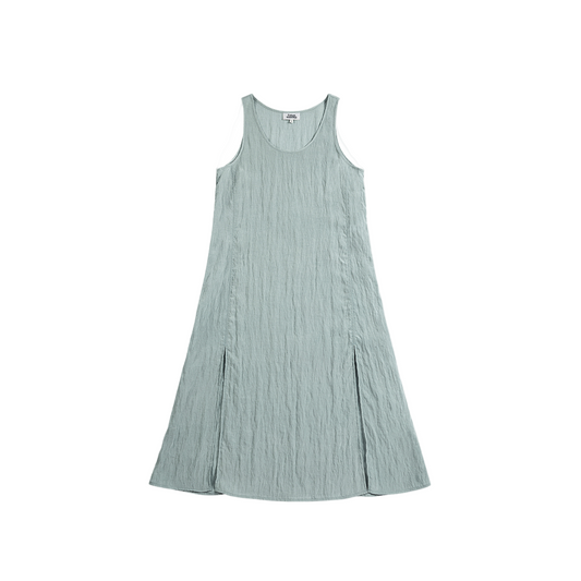Crinkle Slit Dress