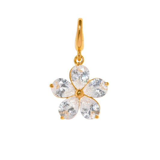 Crystal Flower Bag Charm