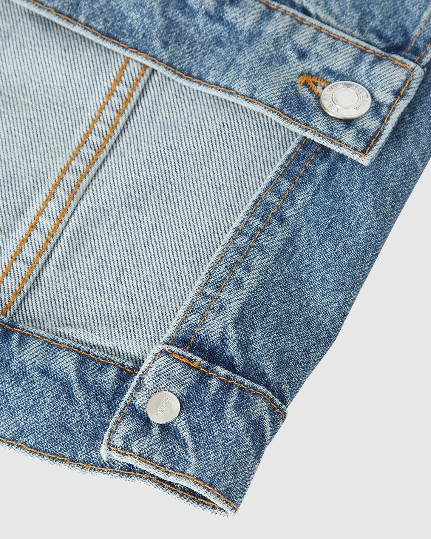 Split Hem Relaxed Denim Jacket