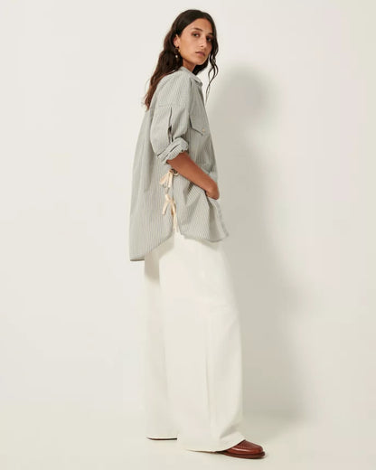 Slit Detail Koyaco Long Sleeve Shirt