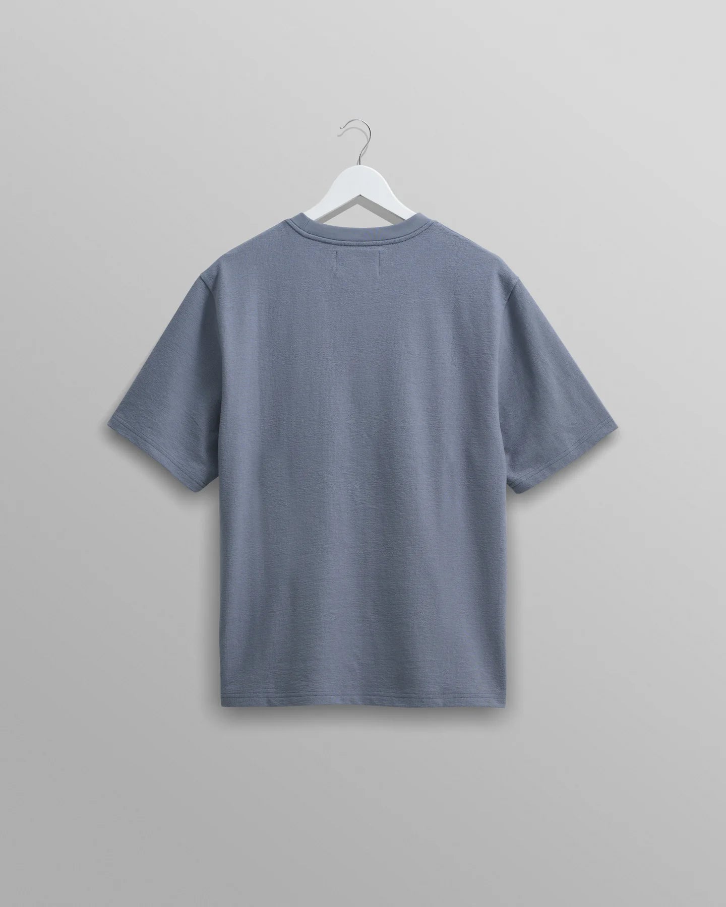 Dean T-Shirt Textured Blue With Pocket