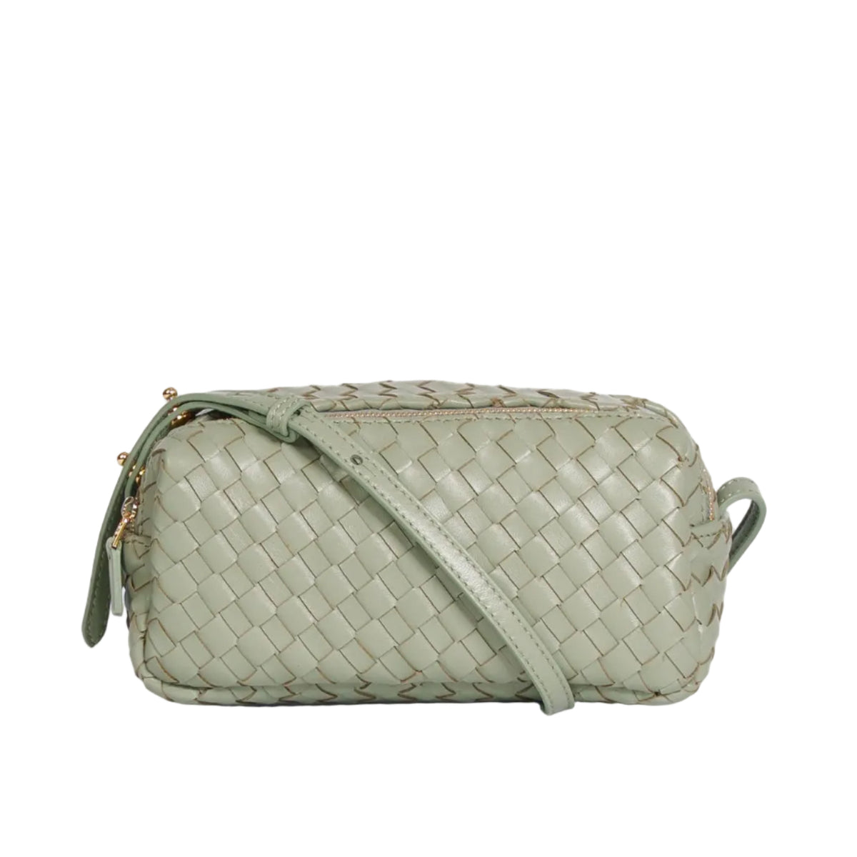 Mini Trousse Woven Leather