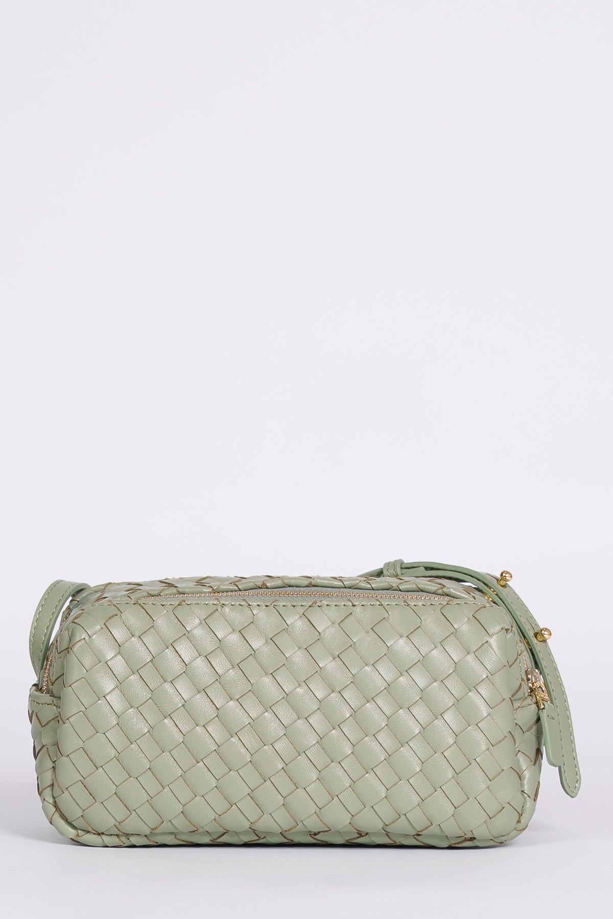 Mini Trousse Woven Leather