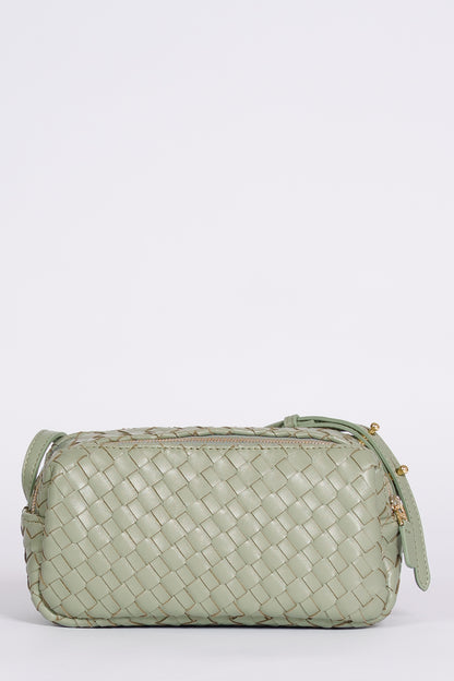 Mini Trousse Woven Leather