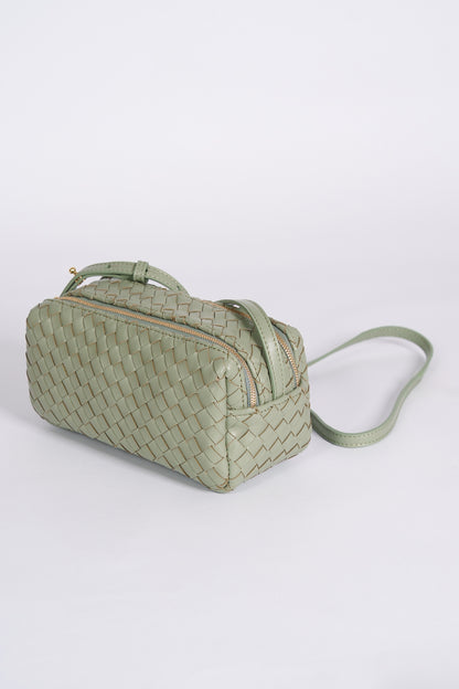Mini Trousse Woven Leather