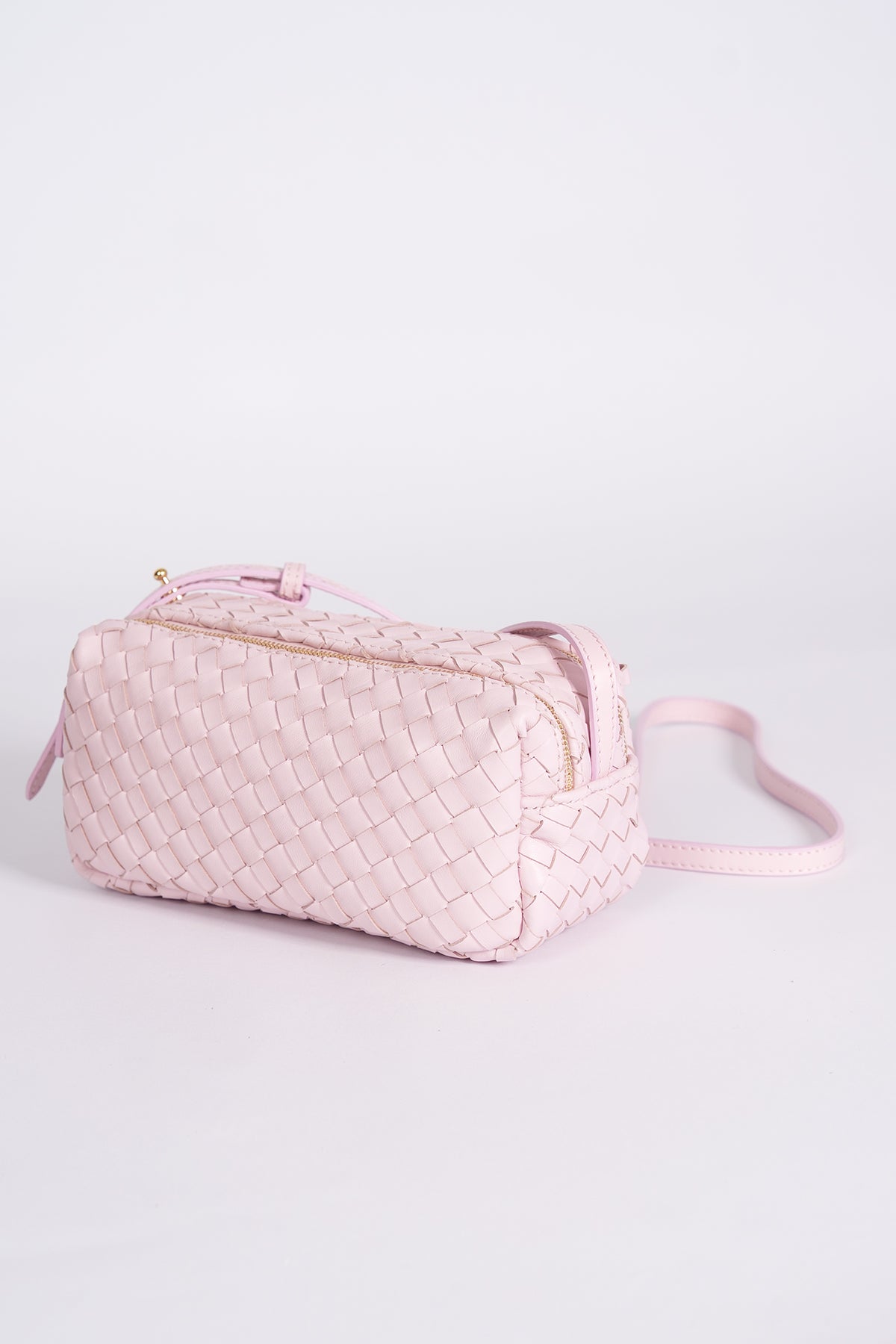 Mini Trousse Woven Leather