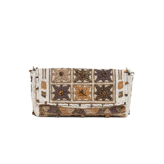 (CO) Loto - Cotton Clutch With Beads Embroidery