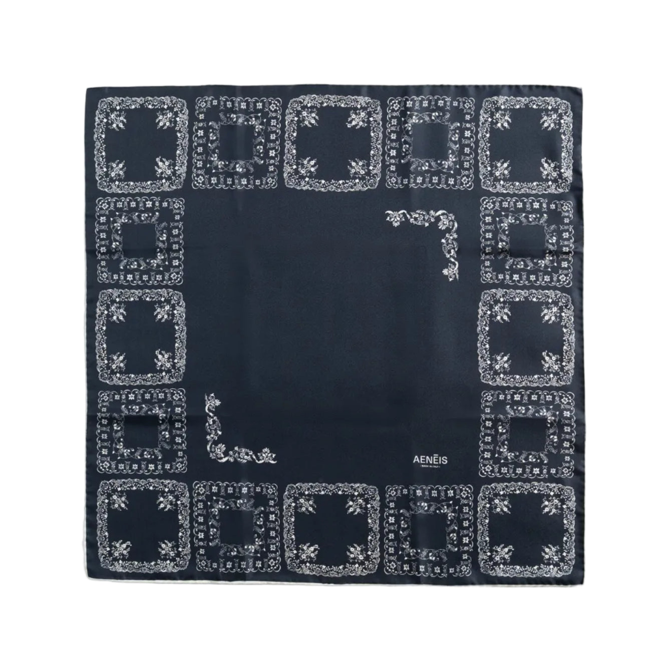 Vintage Lace Silk Scarf 68cm