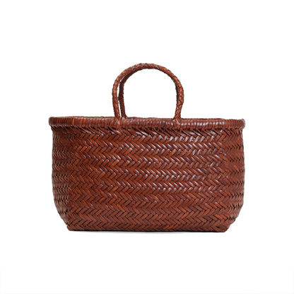 Small Bamboo Triple Jump Woven Shoulder Bag