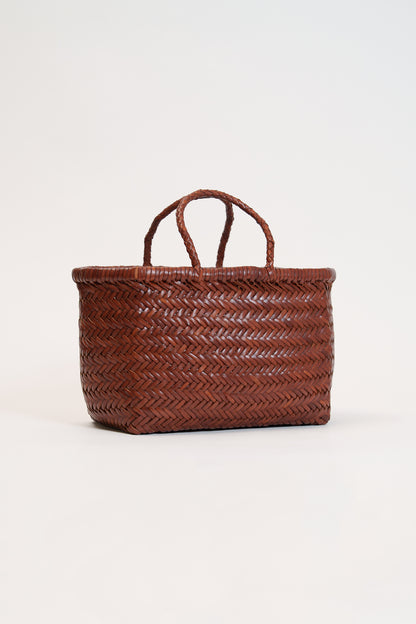 Small Bamboo Triple Jump Woven Shoulder Bag