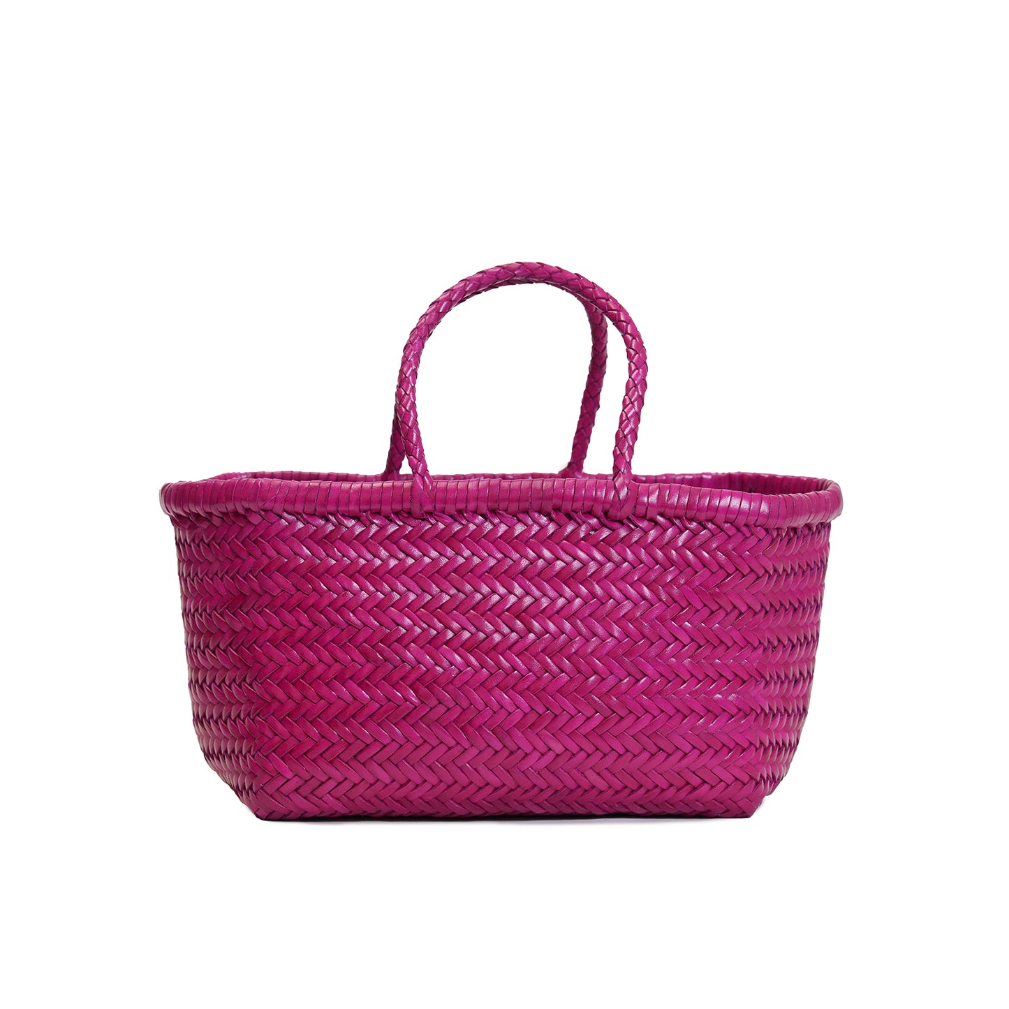 Small Bamboo Triple Jump Woven Shoulder Bag
