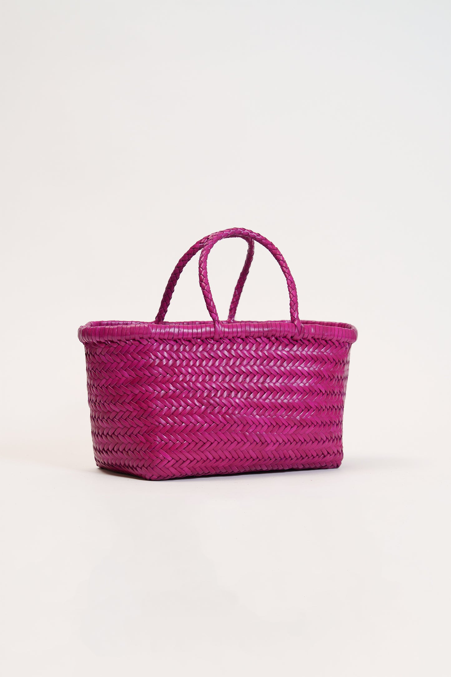 Small Bamboo Triple Jump Woven Shoulder Bag