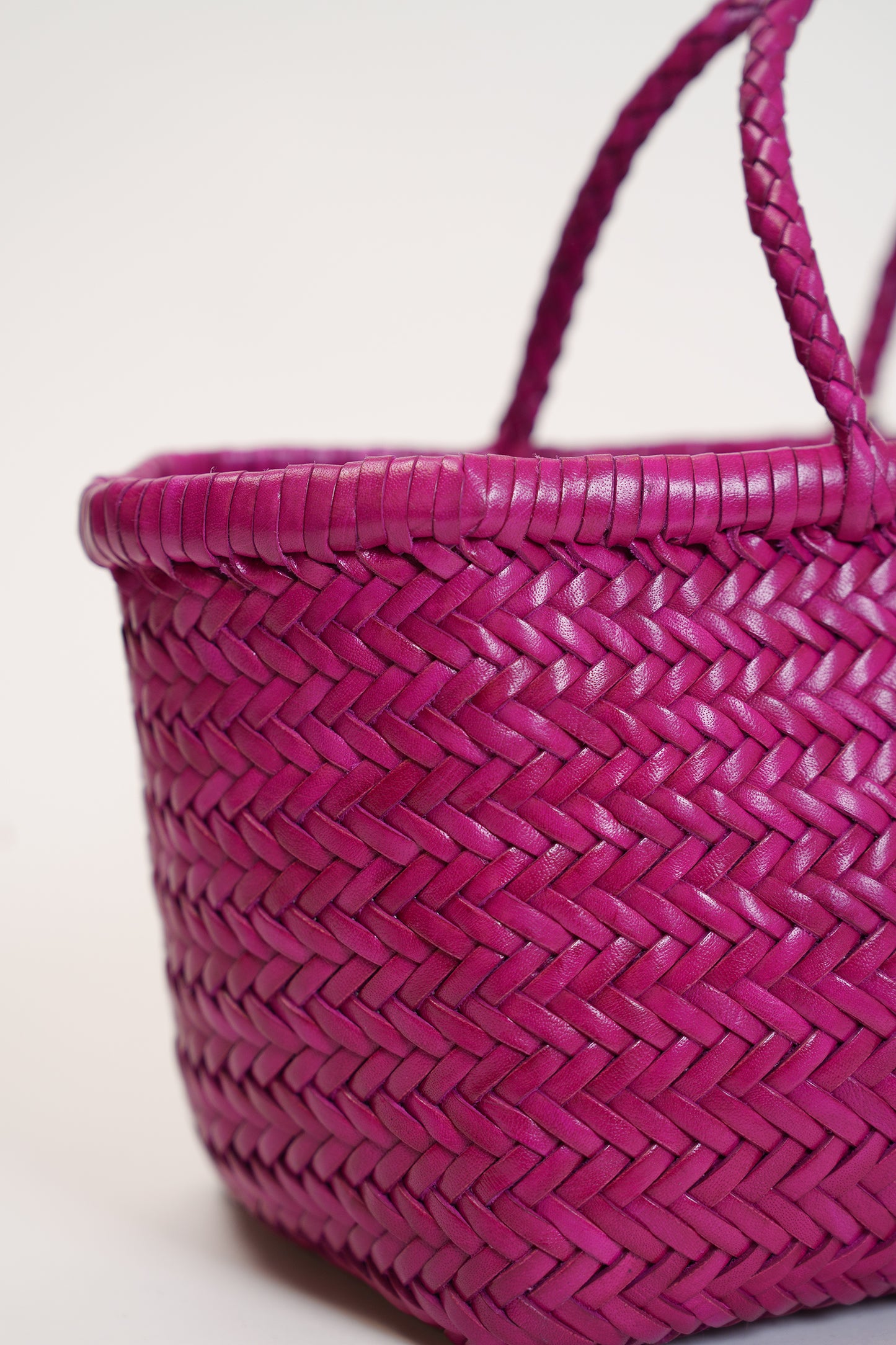 Small Bamboo Triple Jump Woven Shoulder Bag