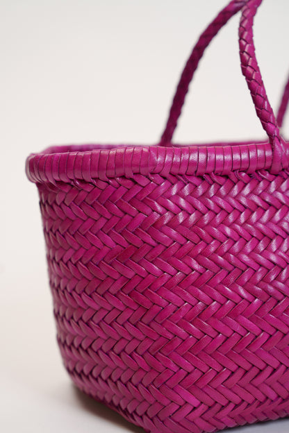 Small Bamboo Triple Jump Woven Shoulder Bag