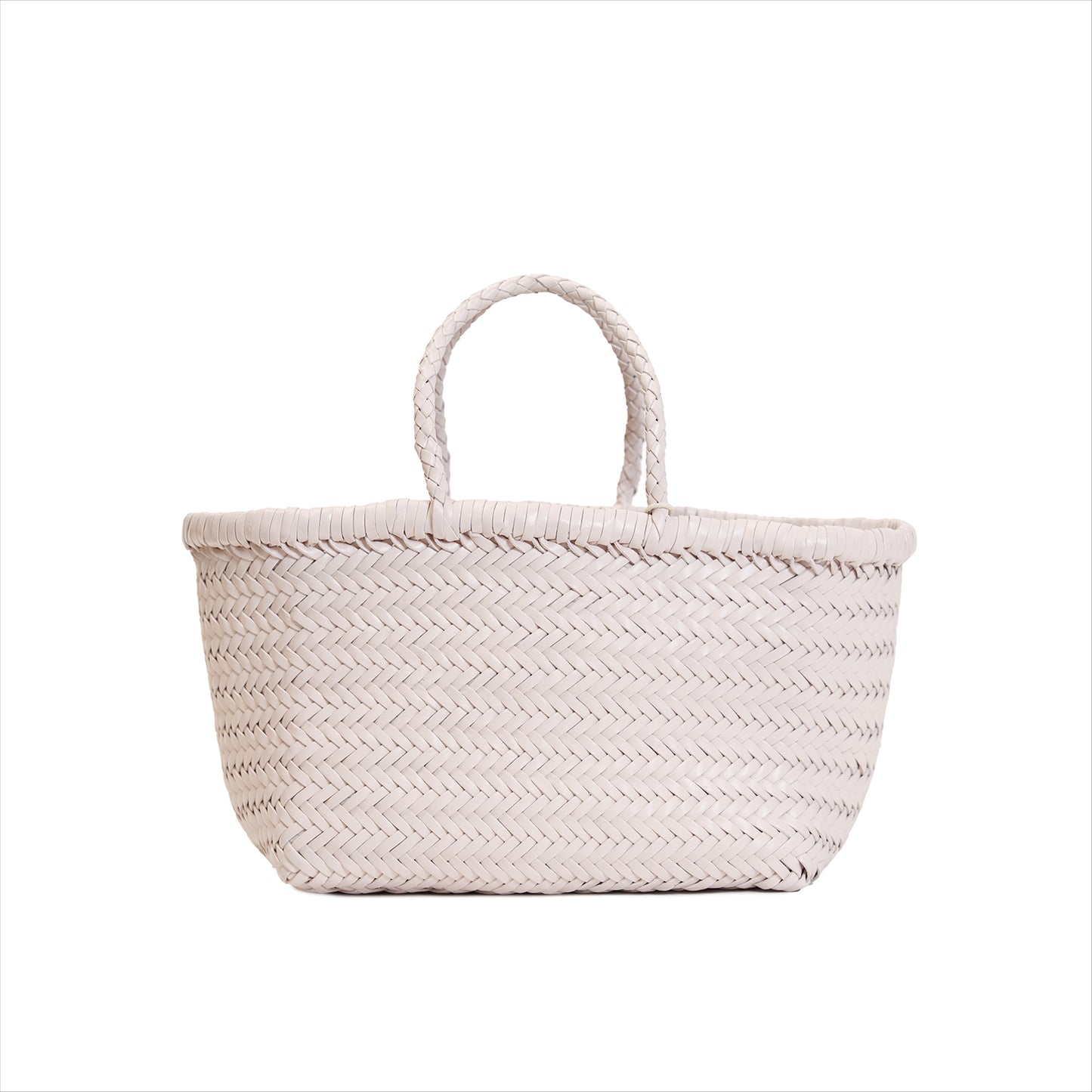 Small Bamboo Triple Jump Woven Shoulder Bag