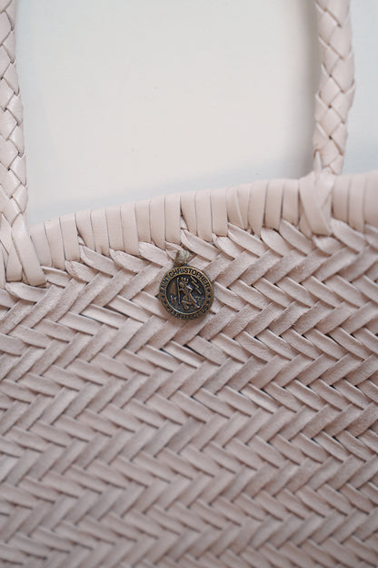 Small Bamboo Triple Jump Woven Shoulder Bag