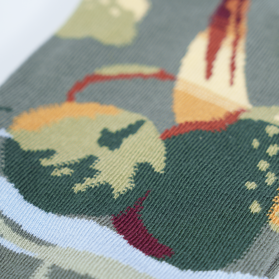 Chaussettes Brunch Vert De Gris