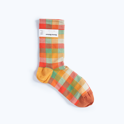 Chaussette Carreaux Multico
