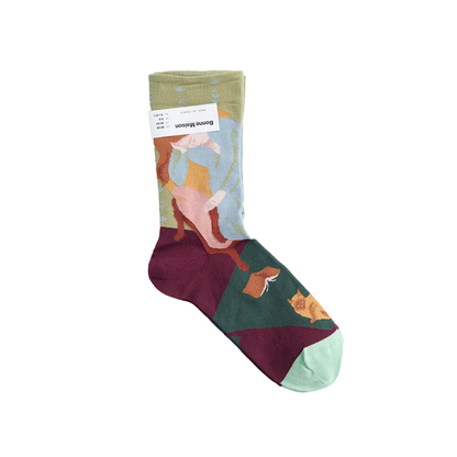 Chaussettes Sieste Vert Mousse