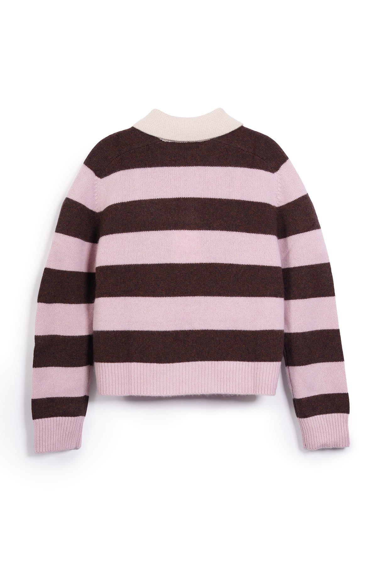 Royce Stripe Polo Neck Sweater
