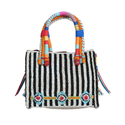 (CO) Indira Square - Cotton Bag With Beads Embroidery
