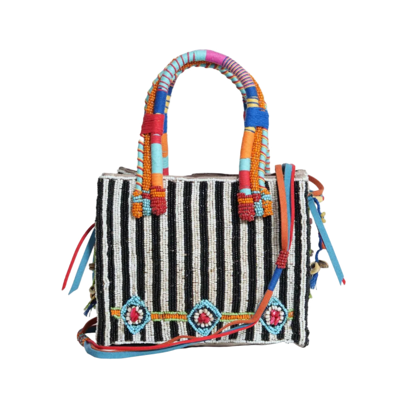 (CO) Indira Square - Cotton Bag With Beads Embroidery