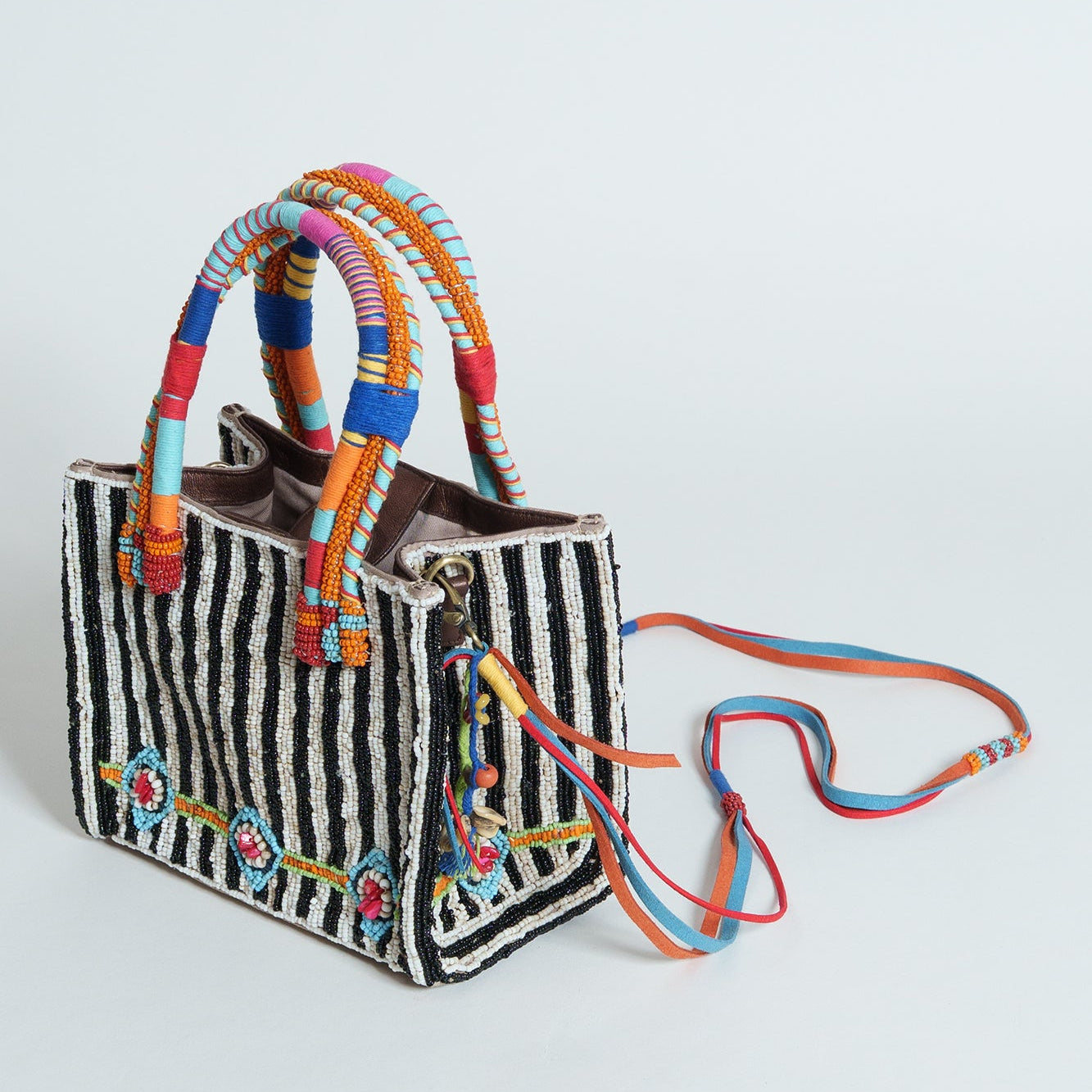 (CO) Indira Square - Cotton Bag With Beads Embroidery