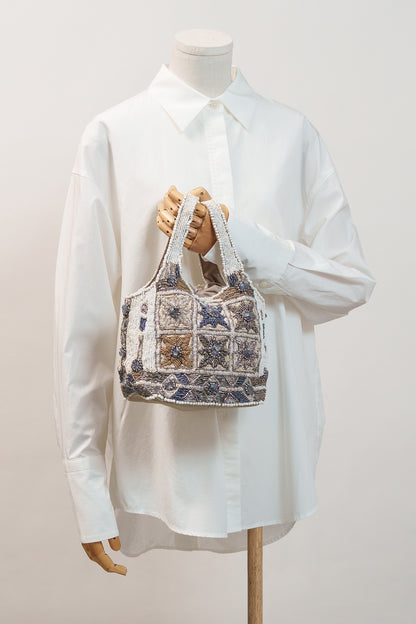 Lys - Cotton Bag With Beads Embroidery