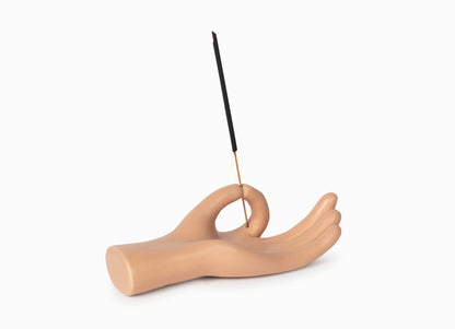 Om Meditation Hand Incense Holder